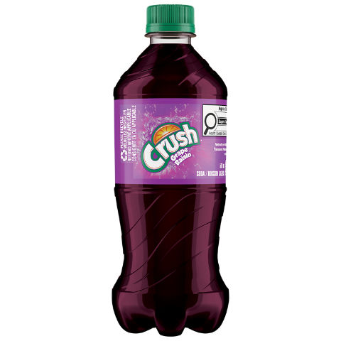 Crush® Grape Soda Naturally and Artificially Flavoured 591 mL